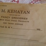 Receipt from Arpine Dod's father's store